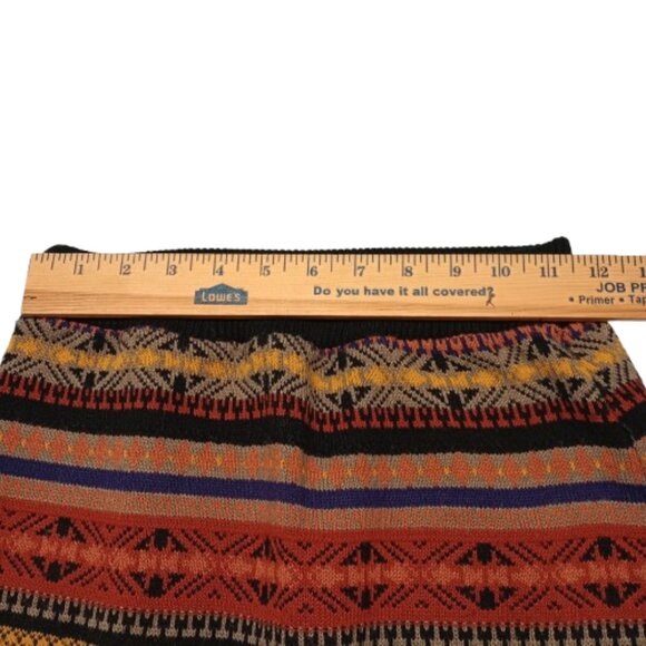 Twisted London multicolored Aztec Knit Mini Skirt - Size S/M - Picture 3 of 5